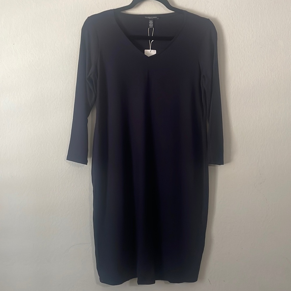 Eileen Fisher V neck Shift dress